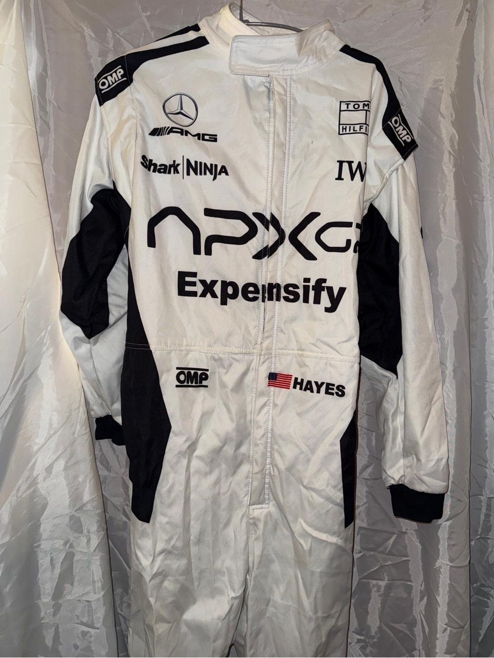Mercedes AMG Petronas White and Black Racing Suit